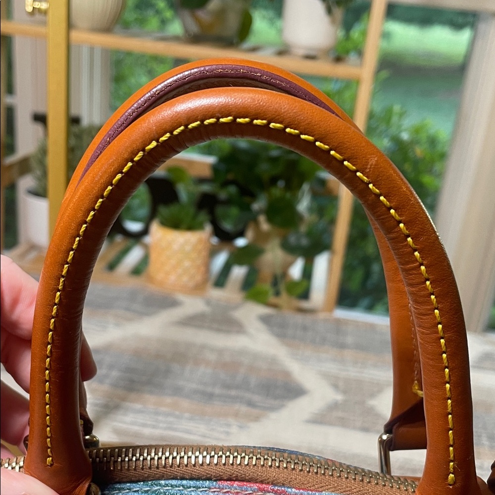 Dooney & Bourke Multicolor Plaid Satchel - Picture 16 of 17